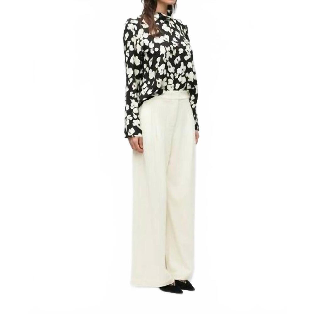 NEW PROENZA SCHOULER ansel long sleeves top in black floral - Picture 3 of 4